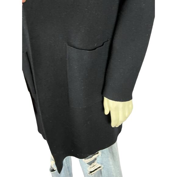RDI Womens sweater Open Front Jacket Cardigan Black S Small Pockets - Picture 9 of 12
